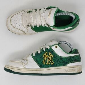 Rare Vtg Collectible Reebok MLB Authentic NY Yankees Irish Shamrock Shoes 7.5